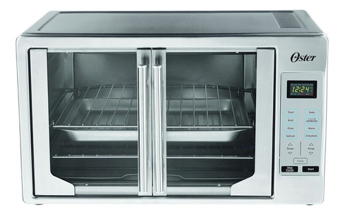 Oster Horno Eléctrico Digital French Door De Convección Color Gris