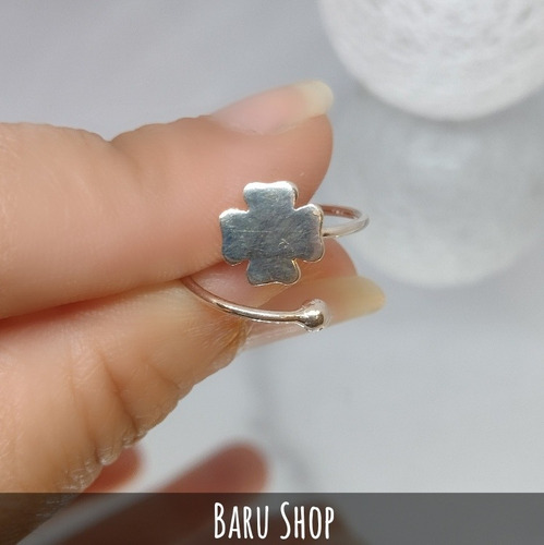 Imagen 3 de 8 de Anillo Plata 925 Regulable Diseño Cruz Del Equilibrio