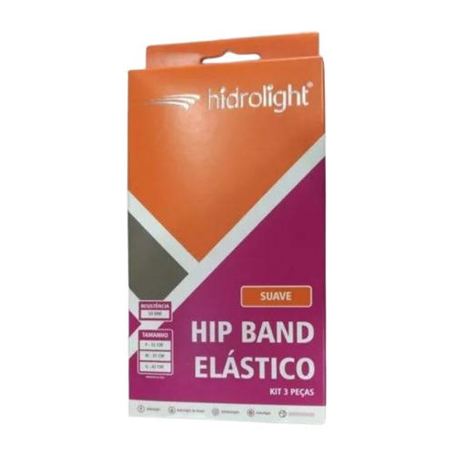 Hip Band Elástico Suave Hidrolight - Kit 3 Peças + Nf