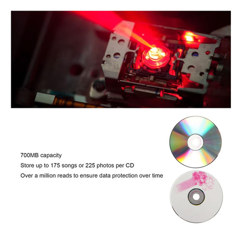 Jectse Cd R Discos En Blanco, 52x 730 Mb Discos Grabables Y