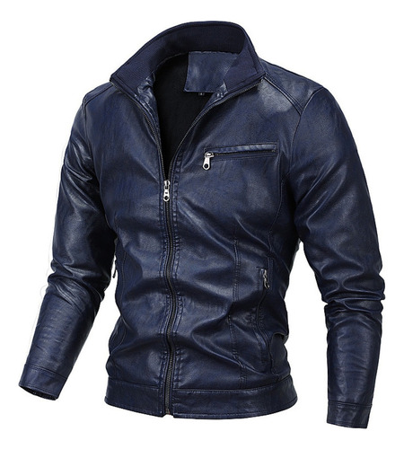 Cazadora Biker Slim Fit Efecto Piel