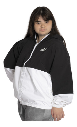 Campera Puma Colorblock Windbreaker Sportstyle Mujer Moda Ne