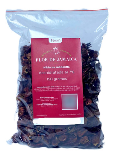 Flor De Jamaica Cáliz 150 Gr 