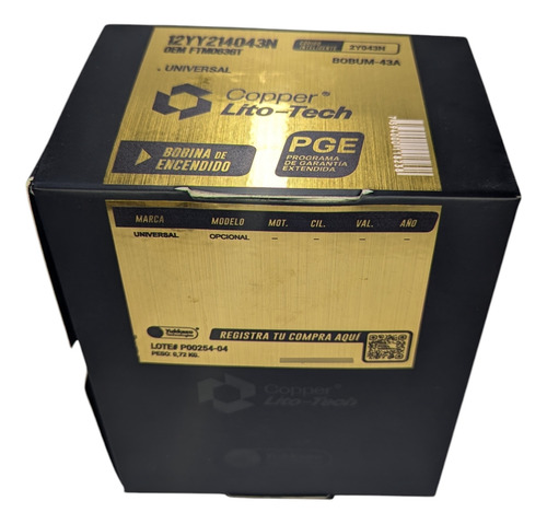 Bobina Seca Universal Yukkazo Lito Tech Garantia: 18 Meses