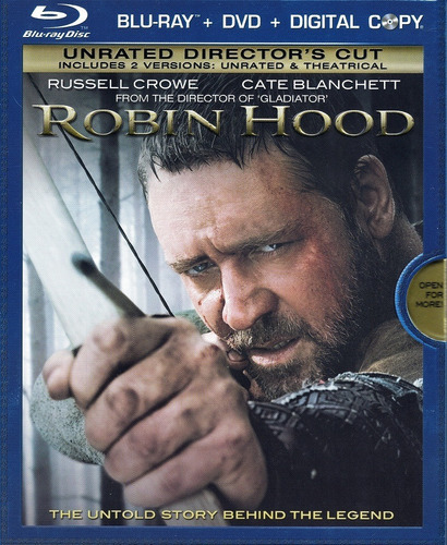 Blu-ray Robin Hood Unrated Directors Cut + Luva Externa