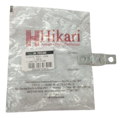 Fusivel Potencia Midi 100a.hikari-h70100