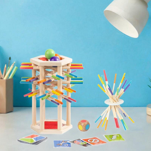 Juguete De Equilibrio De Palitos De Madera, Juego De Mesa M