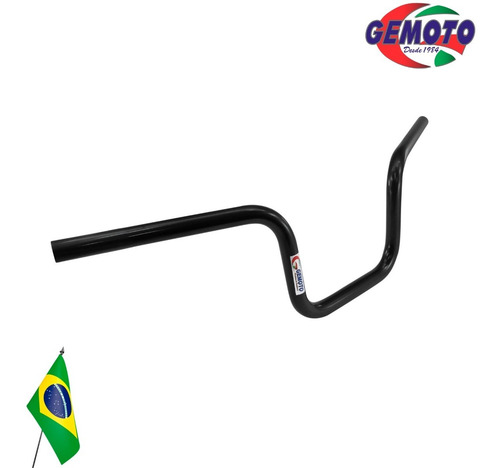 Manillar De Aluminio Alto Tipo Gs Negro Mate - Mundomotos.uy