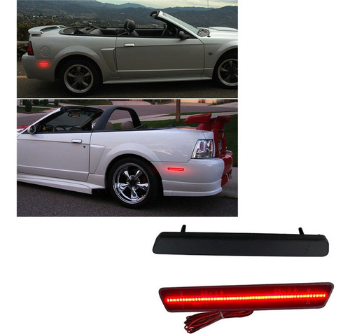 2 Luces Led De Posición Laterales Traseras Para Ford Mustang