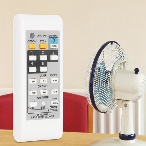 Controle Remoto De Ventilador Elétrico Universal Branco Abs