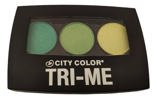 Sombra De Ojos City Color Tri-me City Color Color 3 Gamas Colores Brillos Y Mate