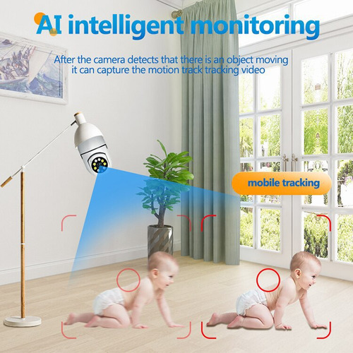 Cámara Smart Bulb De 2.0 Millones De Hd Con Monitoreo Remoto