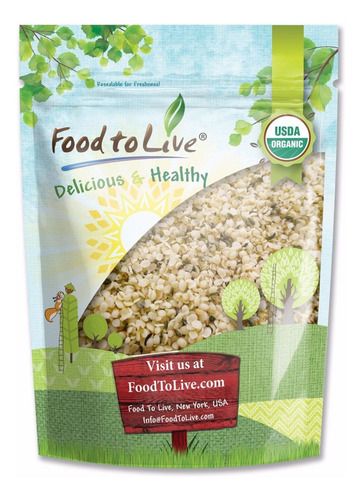 Semillas De Cáñamo, 4 Libras, Food To Live, Corazones