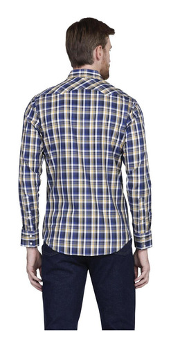 Imagen 3 de 5 de Camisa Vaquera Wrangler Hombre Western Fashion W06