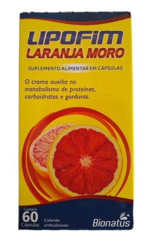 Lipofim Laranja Moro 60cps Auxilia Red. Gordura Abdominal