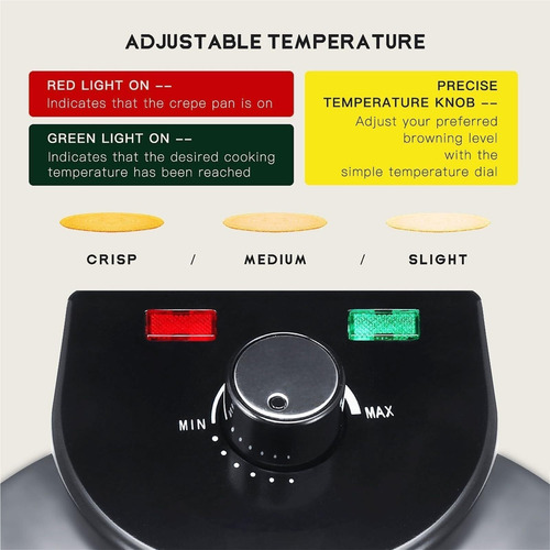 2000w Máquina Elétrica De Tortilha, Controle De Temperatura