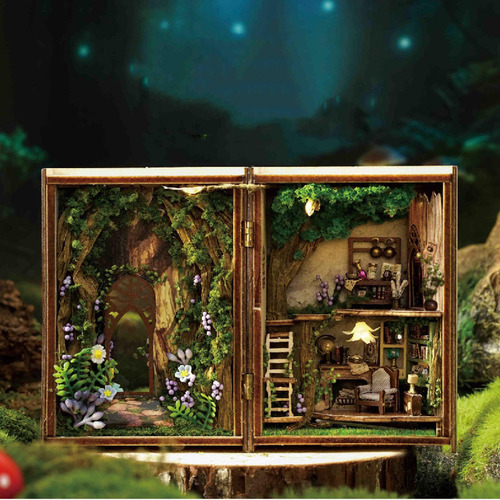 Casa De Muñecas En Miniatura De Madera, Modelo De Tienda
