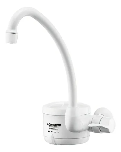 Torneira Elétrica De Parede - Loren Easy Lorenzetti Acabamento Branco Cor Branco 220v