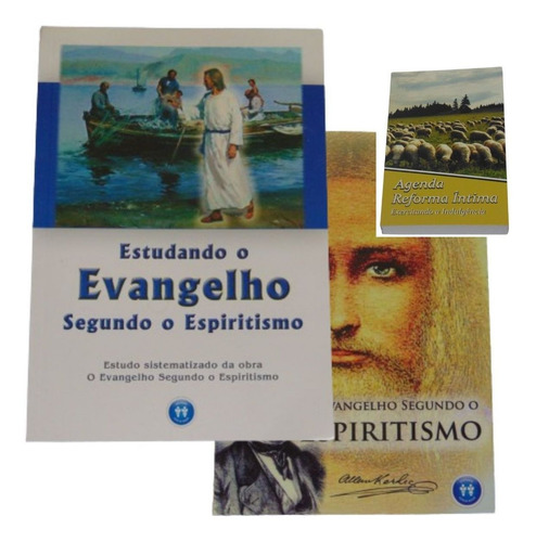 Imagem 2 de 2 de Kit Estudando O Evangelho Segundo O Espiritismo Auta D Souza