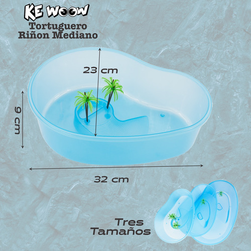 Tortuguero Riñón Chico, Ideal Tortuga Semi-acuática. Kewoow