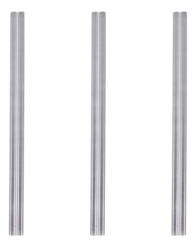 6 Peças De Barra De Acrílico De Perspex Redonda Transparente