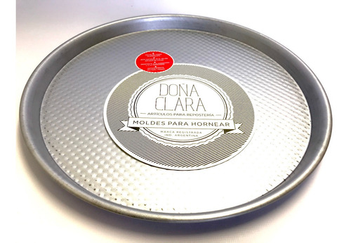 Pizzera Doña Clara N°6 (32 Cm) Chapa Aluminizada