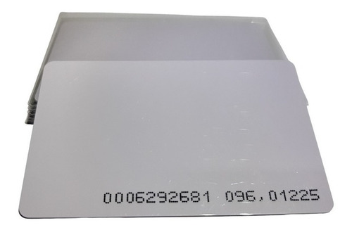 Imagem 1 de 2 de Cartão Pvc Proximidade Iso Rfid 125khz Tk4100 - 100 Unid