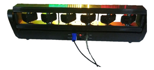 Barra Luz Laser Alien Sniper X 6x1w Audiorítmica/6 Ojos Rgb