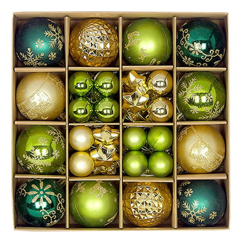 44pcs Esferas Navideñas De Decoración Adorno Árbol Navidad