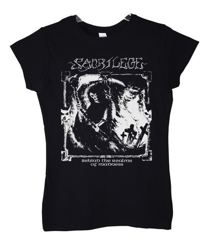 Polera Mujer Sacrilege Behind The Realms Of Madness Punk Abo