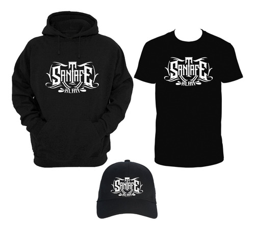 Combo Sudadera Y Playera Santa Fe Klan Rap Gorra De Regalo