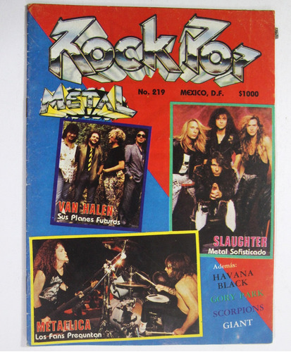Gusanobass Revista Rock Pop Metal 219 Metallica Van Halen 