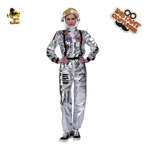 Fantasia Prateada De Astronauta De Astro Para Casal Adulto D