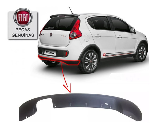 Moldura Spoiler Traseiro Novo Palio Sporting Original 2013