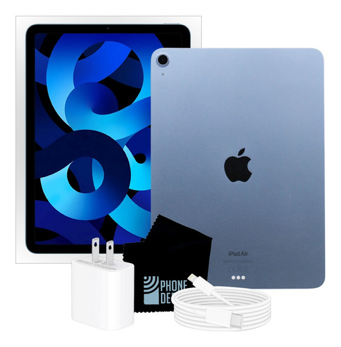 Apple iPad Air 5a Gen 10.9 Wifi 64 Gb Azul Con Caja Original (Reacondicionado)
