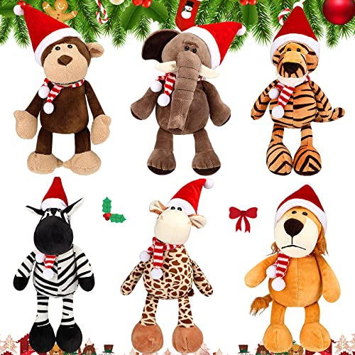 Animal De Peluche De Navidad De 11,8 Pulgadas, Mono De ...