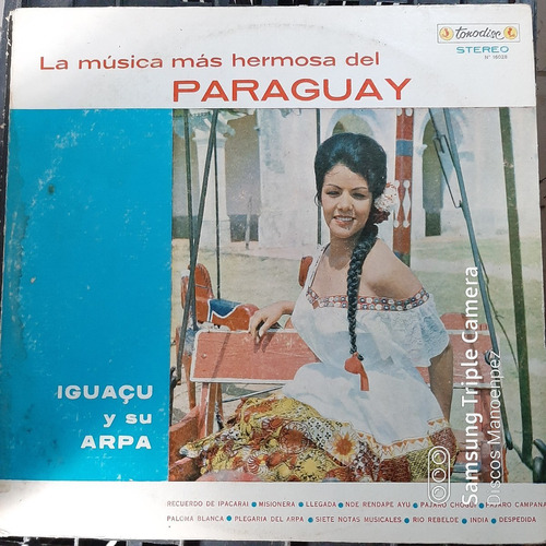 Vinilo Iguacu Y Su Arpa Musica Mas Hermosa Del Paraguay F4