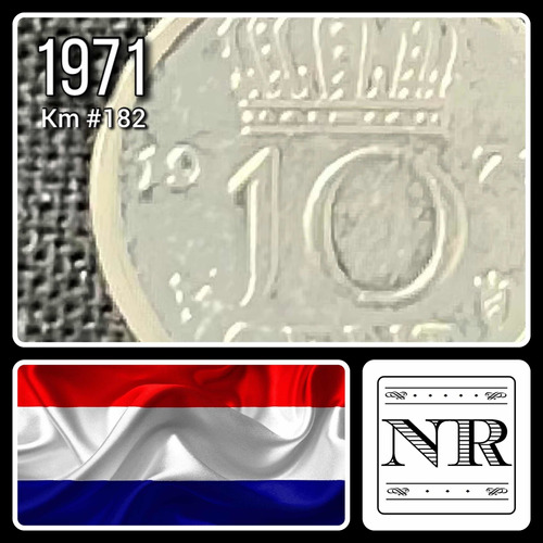 Holanda - 10 Cents - Año 1971 - Km #182 - Juliana