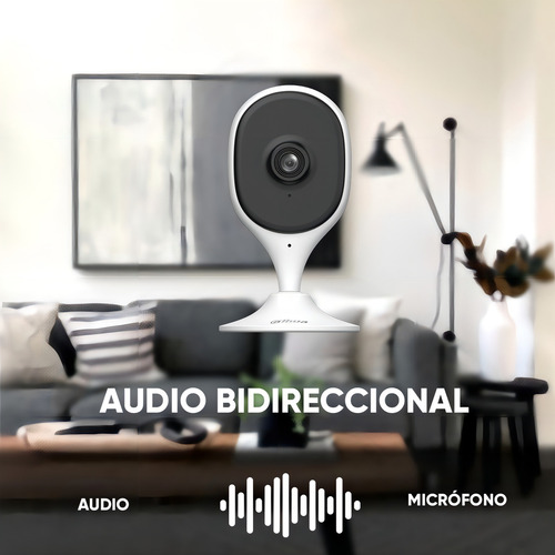 Dahua Cámara Ip Wifi C5a Resolución De 5mp Detección De Humanos Y Mascotas Wifi 6 Y Bluetooth Audio Bidireccional Botón De Privacidad Alarma Ranura Para Microsd Base Magnética Color Blanco