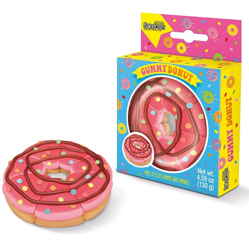 Dona De Gomita Con Chispas Suaves Gummy Donut Importado 130g