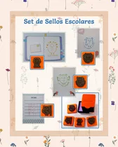 Comprar Set Escolar De Sellos Docentes N 5 - Sellos Almoh Tint Caja