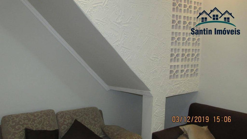 Imagem 7 de 29 de Sobrado Com 2 Dormitórios (01 Suíte)espaço Gourmet,02 Vagas Cobertas À Venda, 137 M² Por R$ 430.000 - Vila Alzira - Santo André/sp - So0294