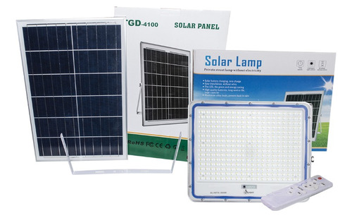Reflector Led Solar 200w Smd Con Panel Solar 