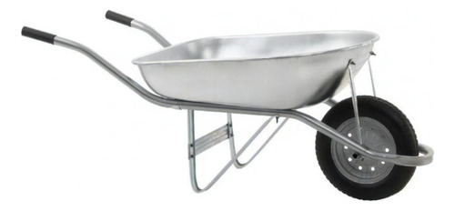 Carrinho De Mão Com Caçamba Metal Galvanizado Fischer 60l