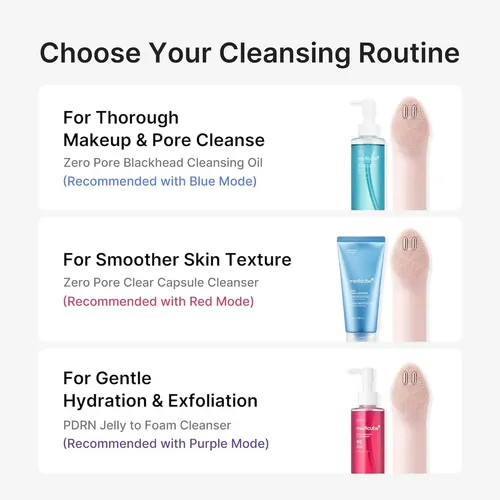 Dispositivo facial Medicube Age-R Booster Cleanser Head Pink Light