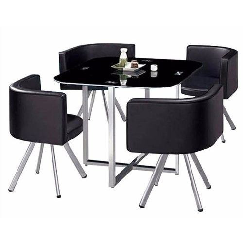 Imagen 1 de 4 de Juego Comedor 4 Butacas Mesa Vidrio - Vía Confort