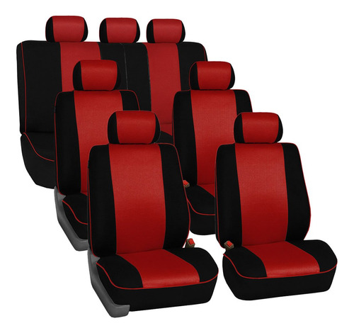 Fh Group Car Seat Covers Edgy Piping Seat Cover, Air And Spl