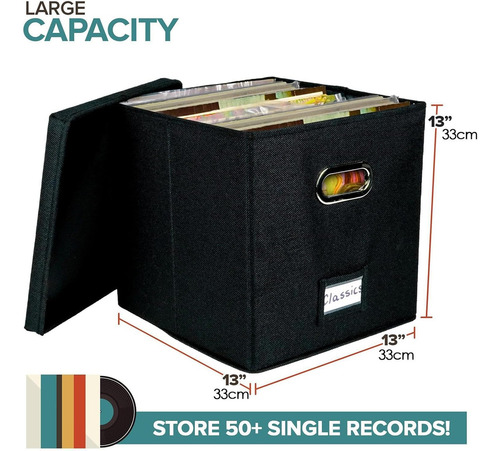 Caja De Almacenamiento De Discos De Vinilo