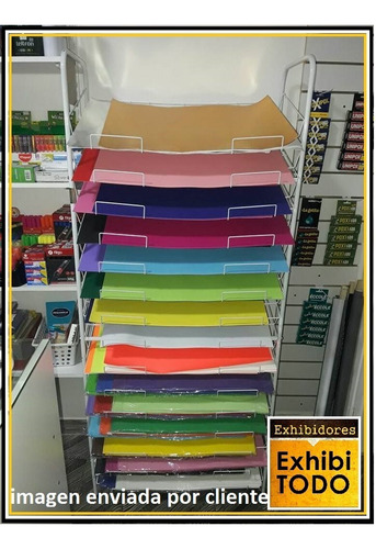 Exhibidor Cartulinas 13 Band Libreria Estanteria Rosario