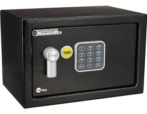 Caja Fuerte Digital Chica Seguridad Yale 200 X 310 X 200mm Color Negro